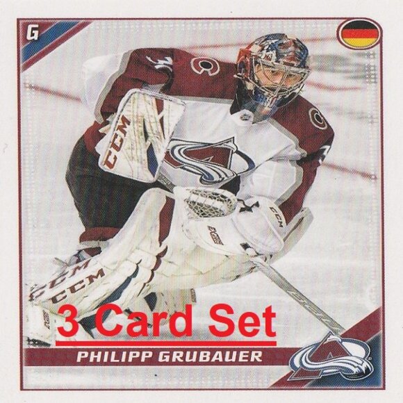 Philipp Grubauer Hockey Card Collection - 3 Card Set - Picture 1 of 4